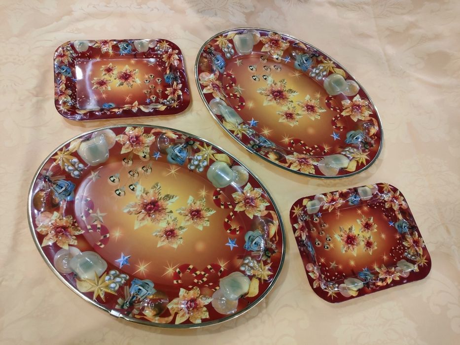 Pratos - tabuleiro de Natal. 4unidades.