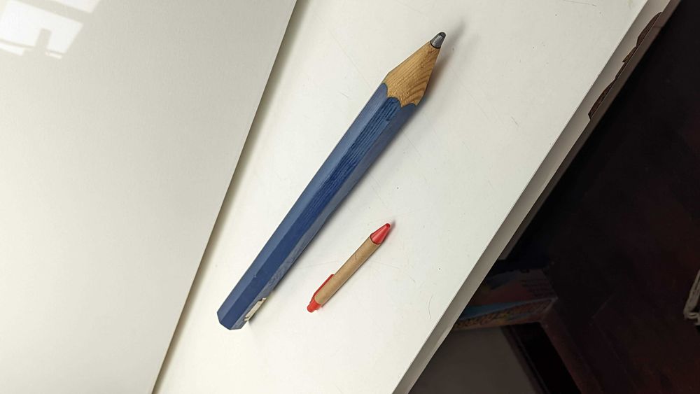 Lápis grande, como podes ver