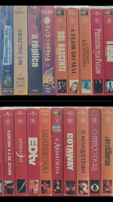 Conjuntos Filmes em DVD e em VHS (Motivo: Desocupar)