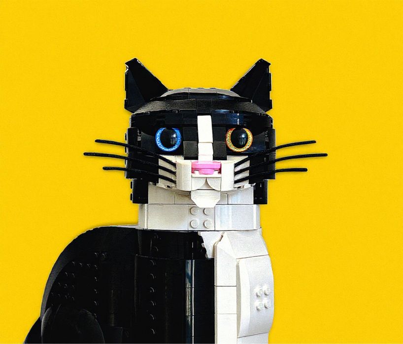 Wąsy do zestawu LEGO Kot 21349 czarne – uzupełnienie wyglądu