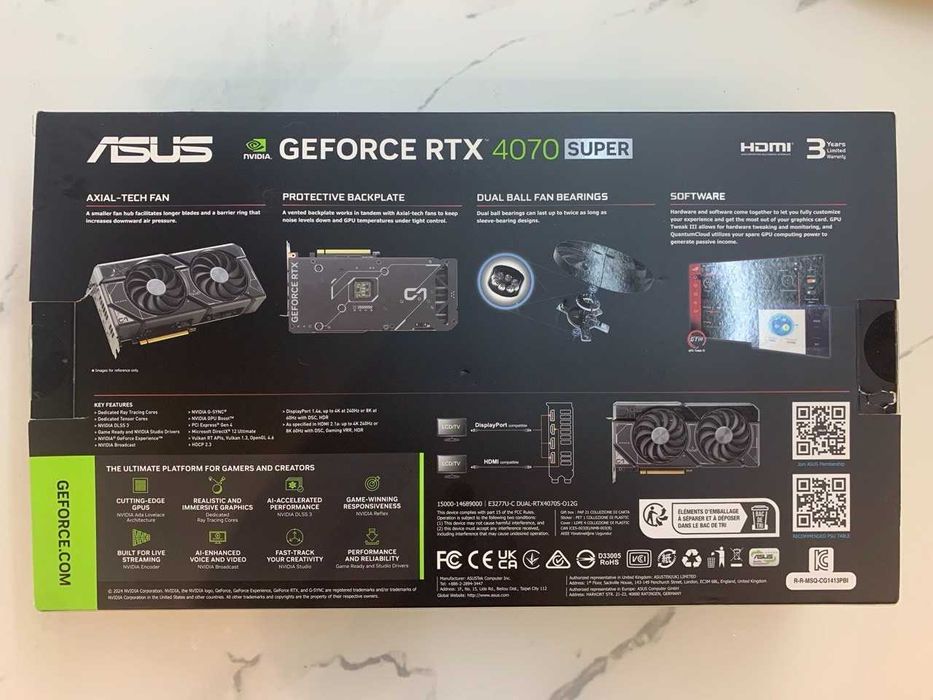 Asus RTX 4070 Super (Идеал, на гарантии)