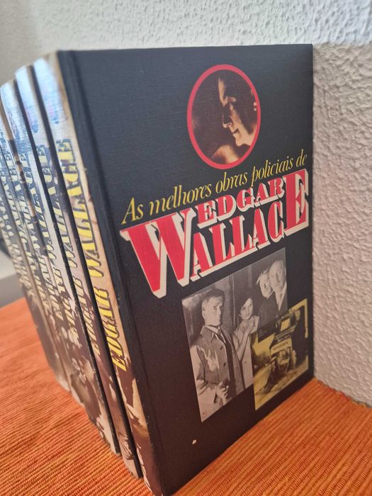 Coleção 7 Livros de "As Melhores Obras Policiais de Edgar Wallace", Novos