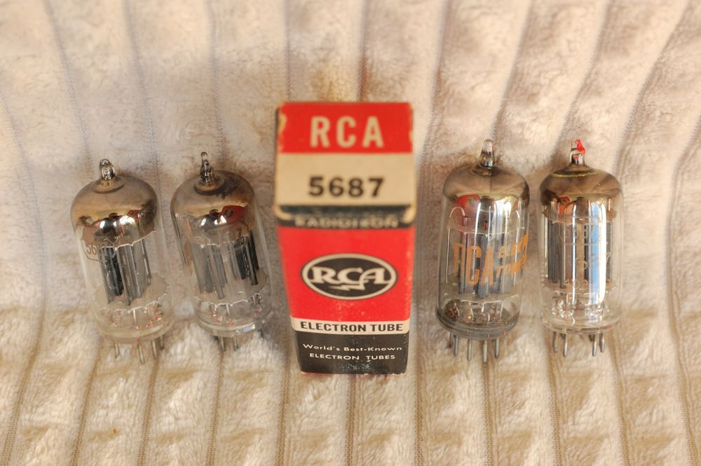 Радіолампи 6SN7 6Q7 5U4G 5687 6080 6Ф5М General Electric радиолампы