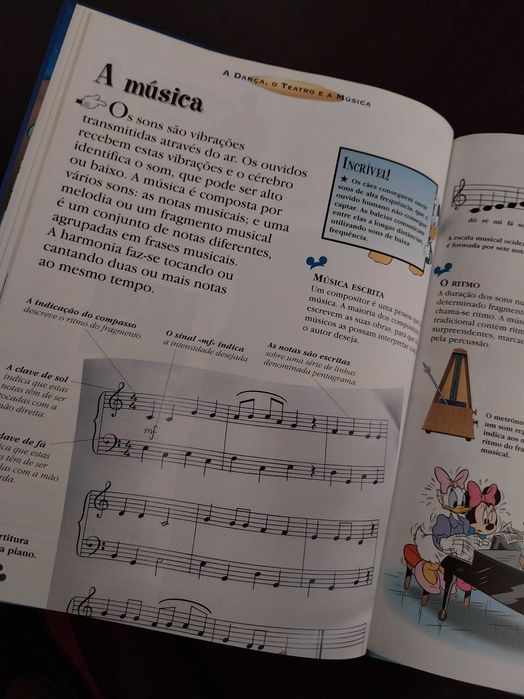 O Maravilhoso Mundo do Conhecimento, A Dança, o Teatro e a Música (livro didático), Disney