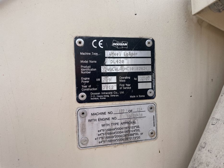 Ładowarka kołowa Doosan DL420