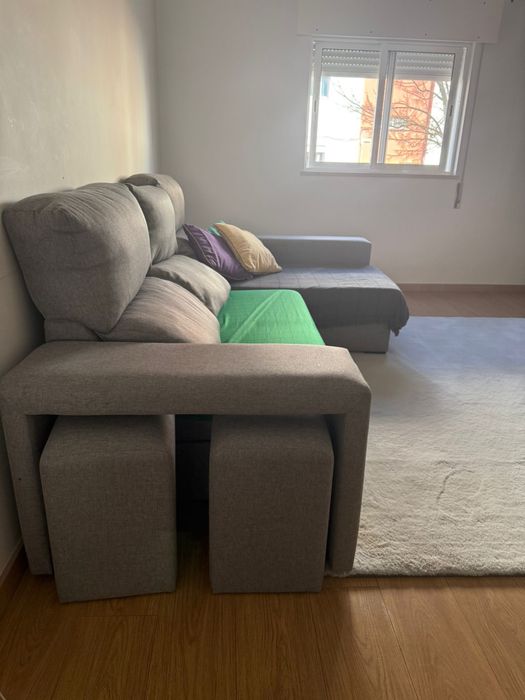 Sofá L ( Como Novo ) + Tapete