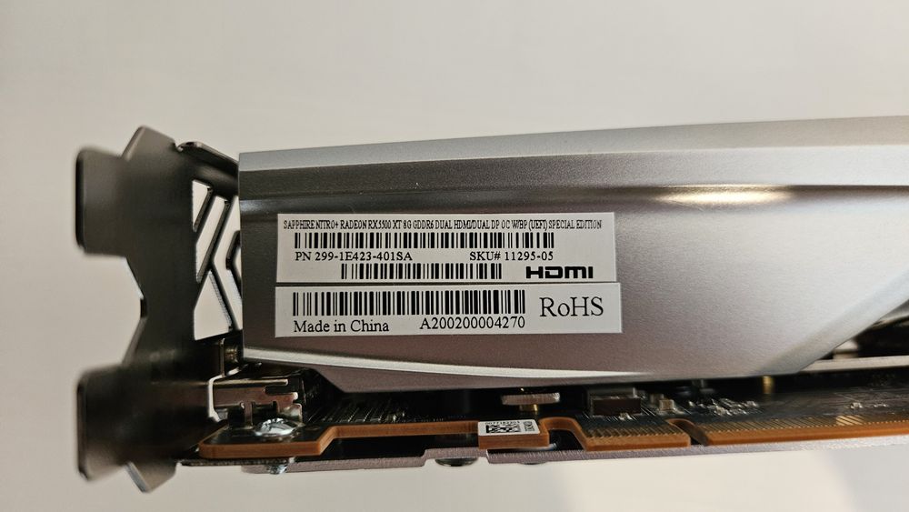 Sapphire Radeon RX 5500 XT NITRO+ 8GB GDDR6