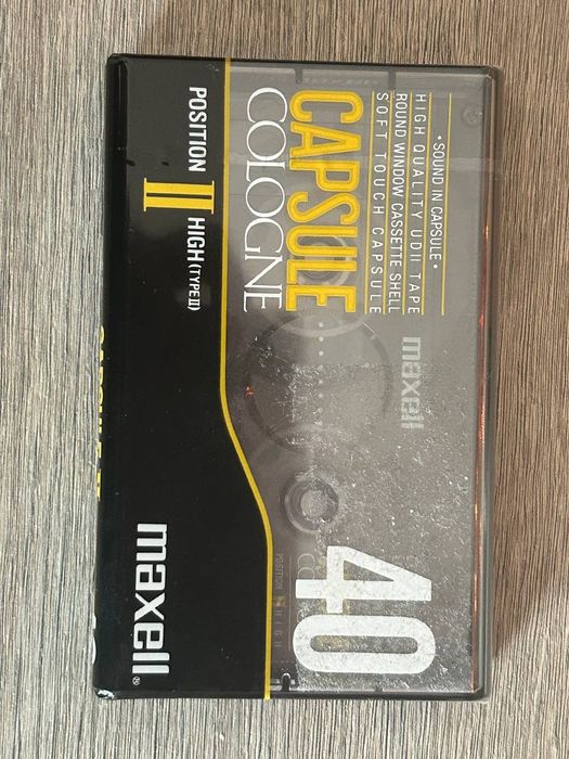 Аудіокасета Maxell Capsule Cologne II 40 (Type II) — Rare & SealedАудіокасета Maxell Capsule Cologne II 40 (Type II)-Rare & Sealed