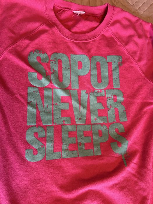 Różowa bluza rozm M (158/164) sopot never sleeps