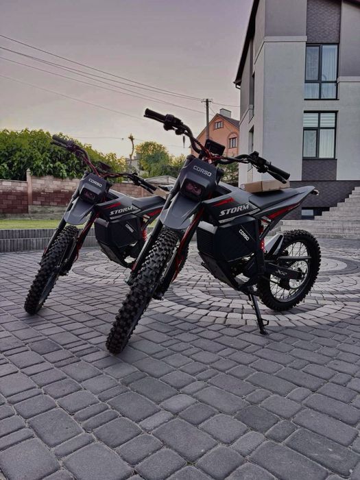 Пітбайк електричний Corso Storm E-3000 Rally SM-42506 - Гарантія 12 місяців, двигун 2999W, акумулятор літієвий 72V27AH