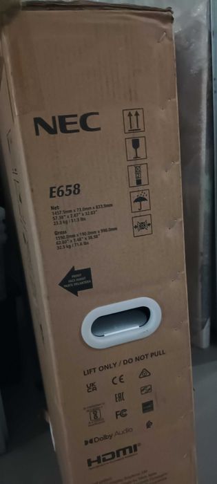 Monitor de Sinalização NEC 65 polegadas - quase novo, na caixa