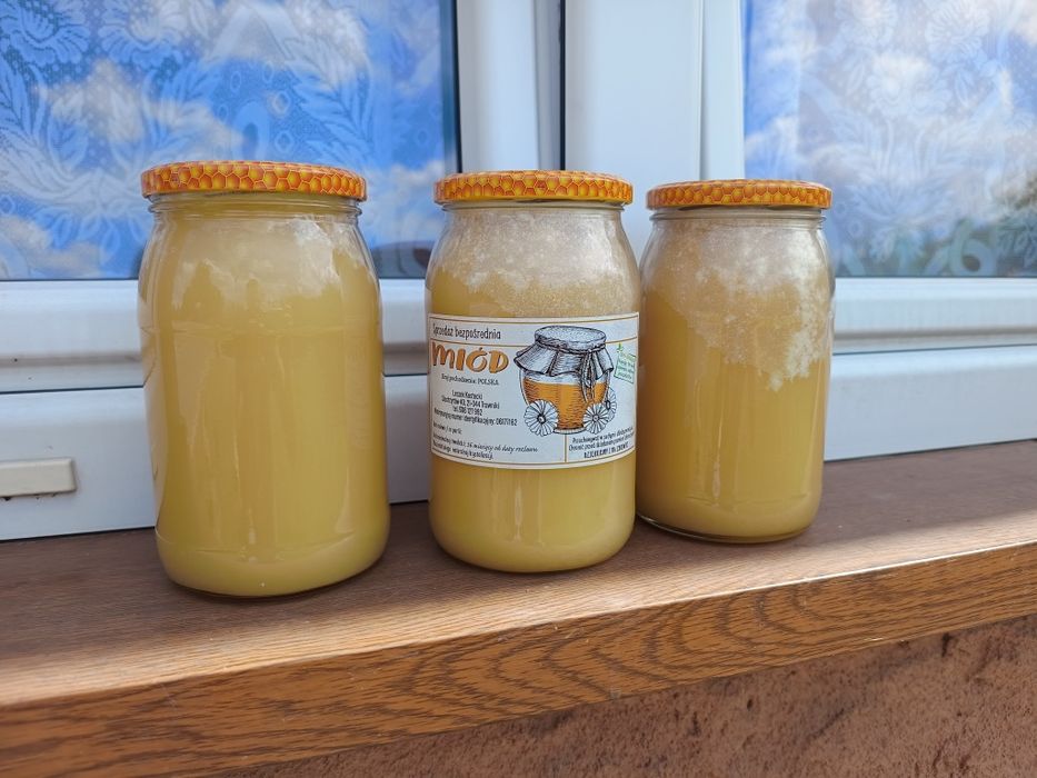 Miód Lipowy Akacjowy zbiór 2025r słoik 0,9L