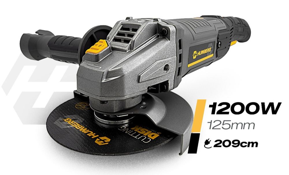 Solidna szlifierka kątowa diax 1200W 125mm humberg dewalt makita bosh milwaukee regulacja obrotów wolny start tarcze gratis / Wyprzedaż %%%