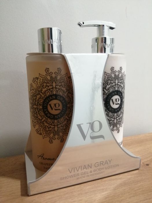 Nowy zestaw żel pod prysznic i balsam do ciała grejpfrut vetiver Vivian Gray