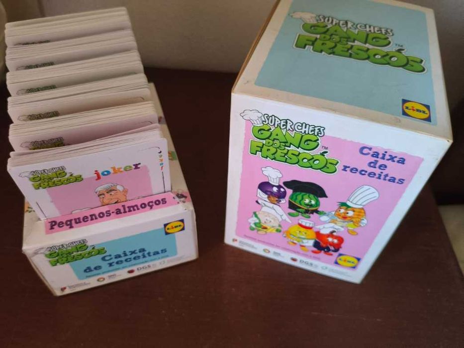 Coleção Completa Super Chefs Lidl "Gang dos Frescos" (120 Cartas