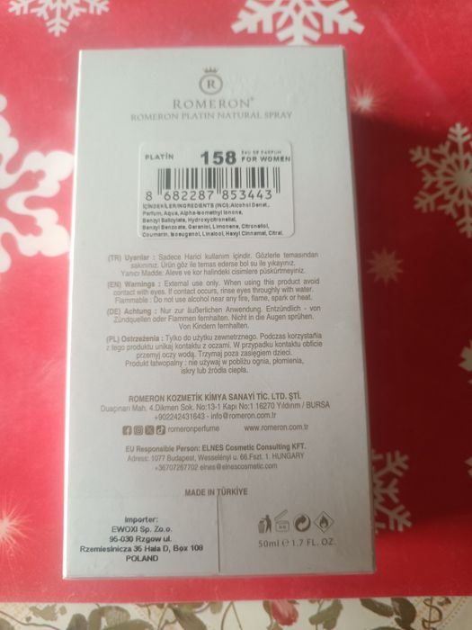 Perfumy romeron nr 158