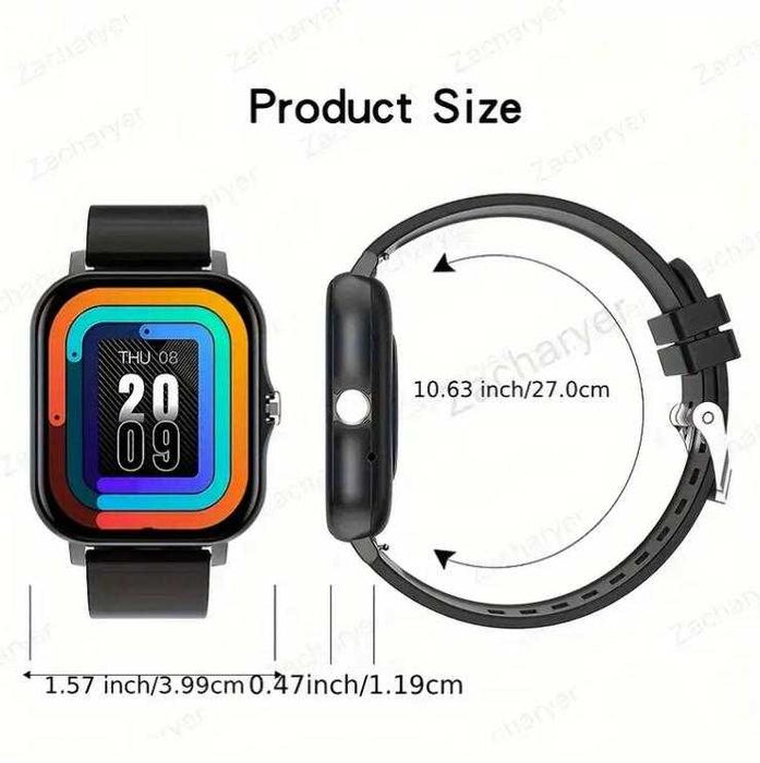Inteligentny zegarek SMARTWATCH, sportowy, dla mężczyzn i kobiet.