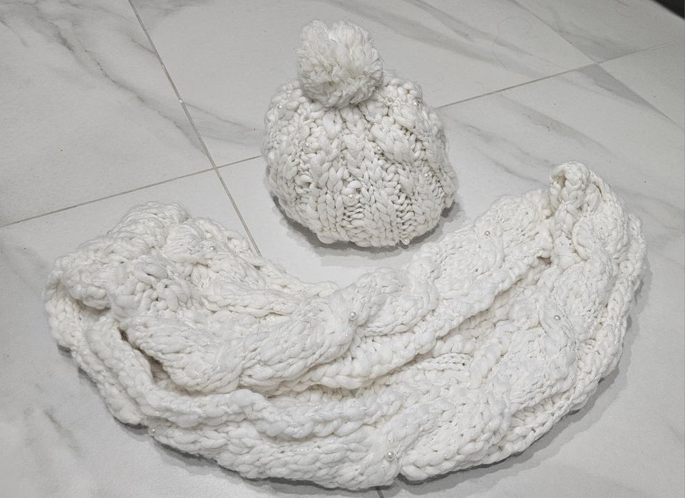 Mohito zimowy komplet czapka i komin nowy