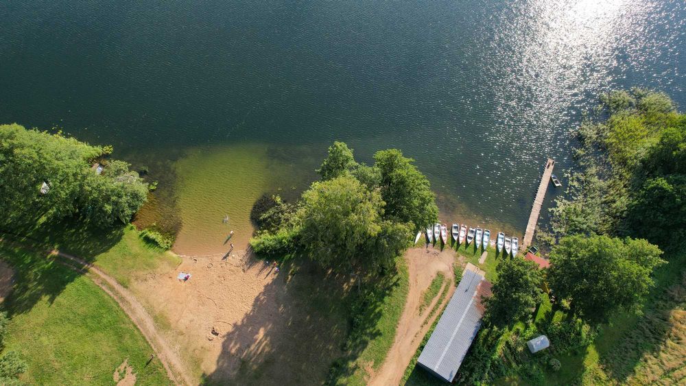Mazury - apartamenty 4-8 os. jezioro plaża łowisko las ZAPRASZAMY