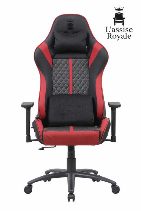 Fotel Gamingowy pikowany PREMIUM Obrotowy Biurowy Regulowany Ergonom