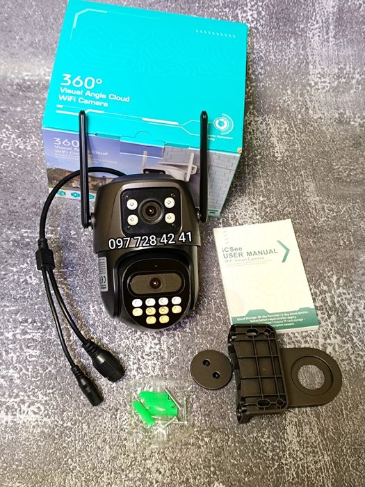 Подвійна вулична iCSee 8мр IP Wi-Fi камера