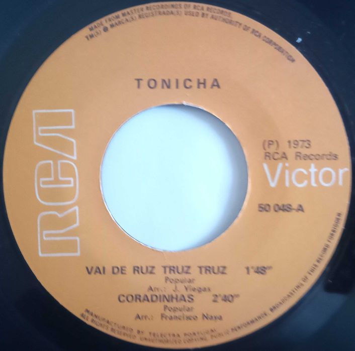 Tonicha	- - - - -	Canta Folclore de Portugal	- - - - -	EP