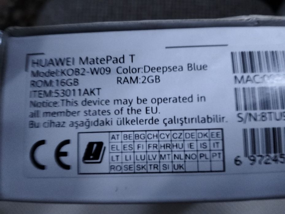 Планшет HUAWEI KOB2-W09