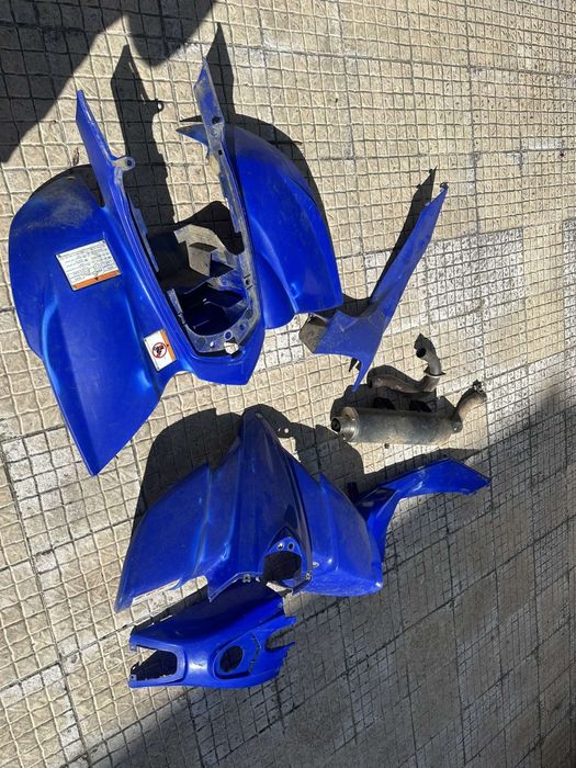 Plásticos yfz450 e pneus de estrada