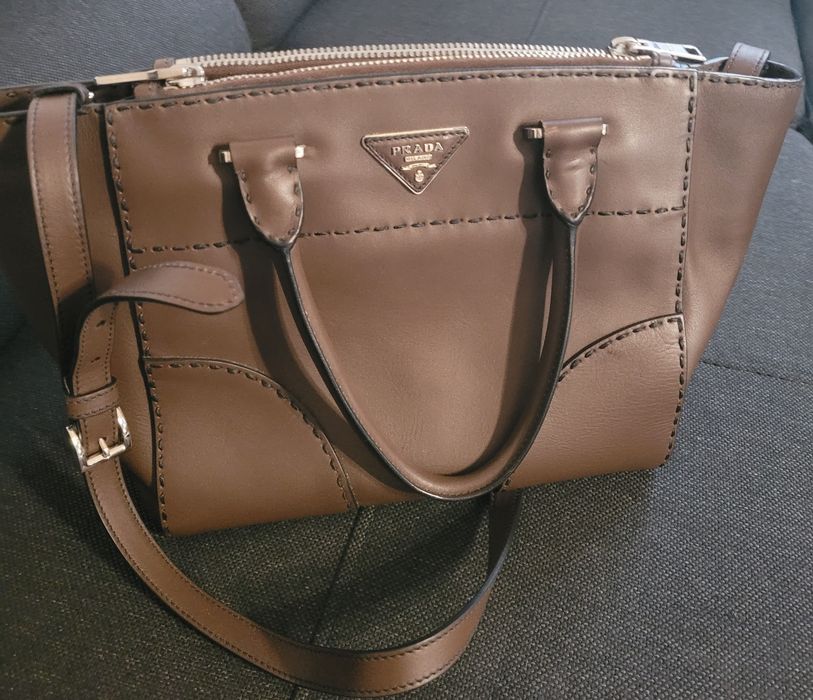 Elegancka skórzana torba Prada stan idealny ORYGINAŁ