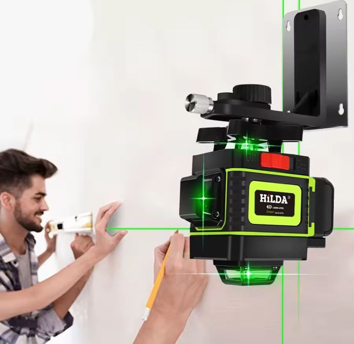Лазерний рівень Hilda 4D 16 ОРИГІНАЛ ліній 360°