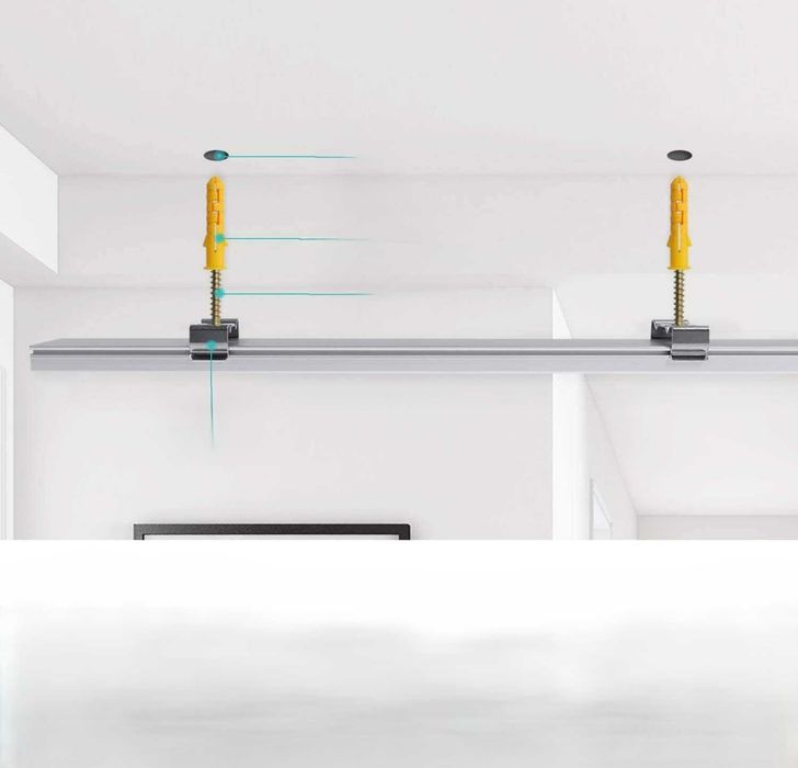 Chesbung profil LED aluminiowy V 1m 12 szt. z mleczną osłoną