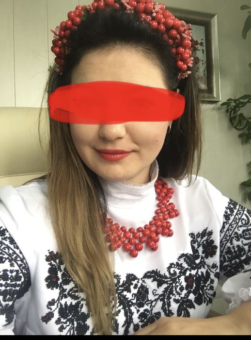 Вишиванка плаття бісером 46-48