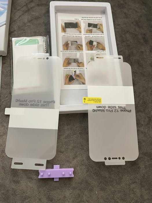 Duas peliculas HYDROGEL ( iphone 12 pro max )