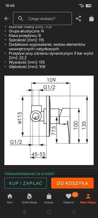 Ferro Nostris bateria natryskowa podtynkowa chrom