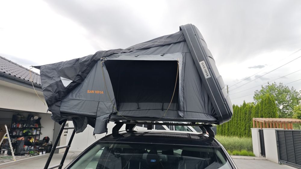 Namiot dachowy jak  fold wyprzedaż%  abs twarda obudowa 160cmx 210cm