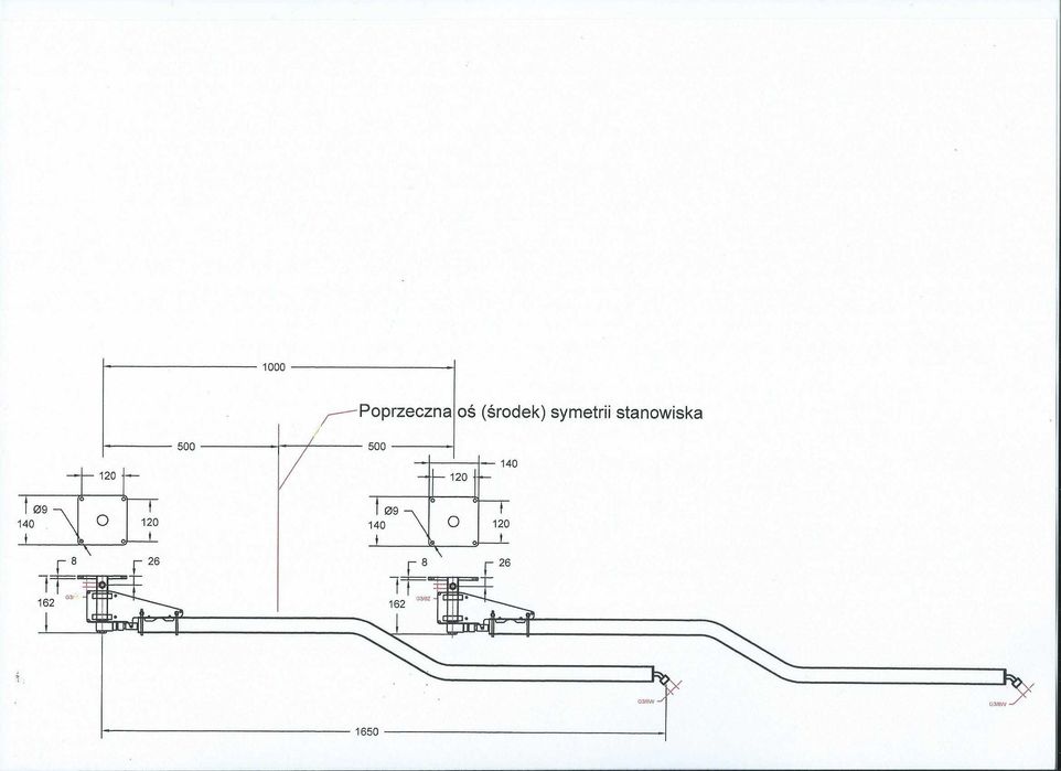 RAMIĘ WYSIĘGNIK obrotowy do myjni