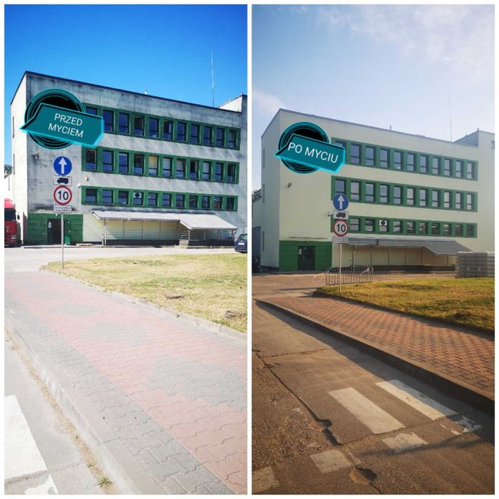 Mycie i malowanie elewacji, kostki brukowej, dachów