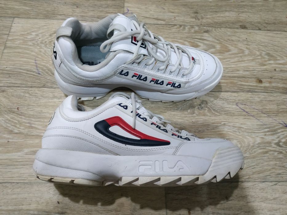 Мужские белые кроссовки fila Disruptor 43 размер
