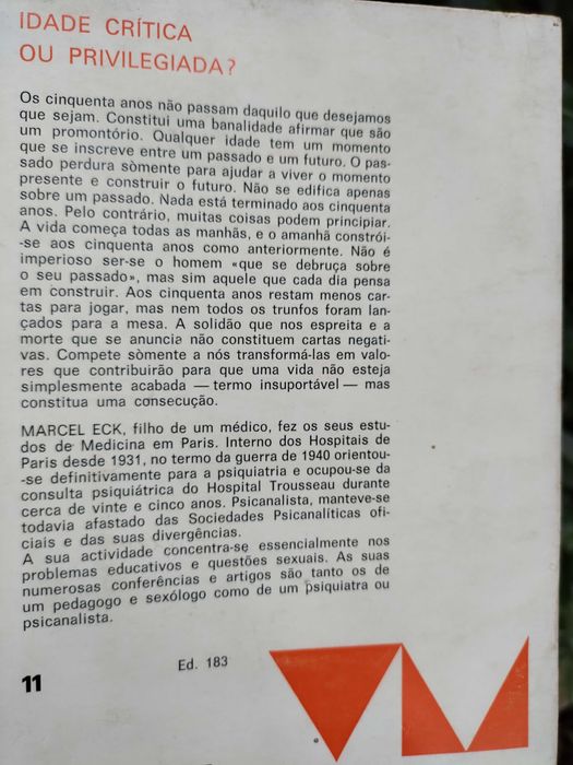 Idade Crítica ou Privilegiada (Marcel Eck)