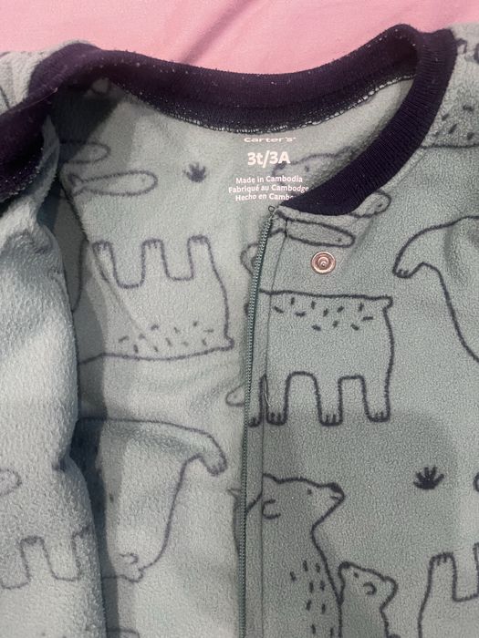 Флісовий боді carters 3t/3A зелений