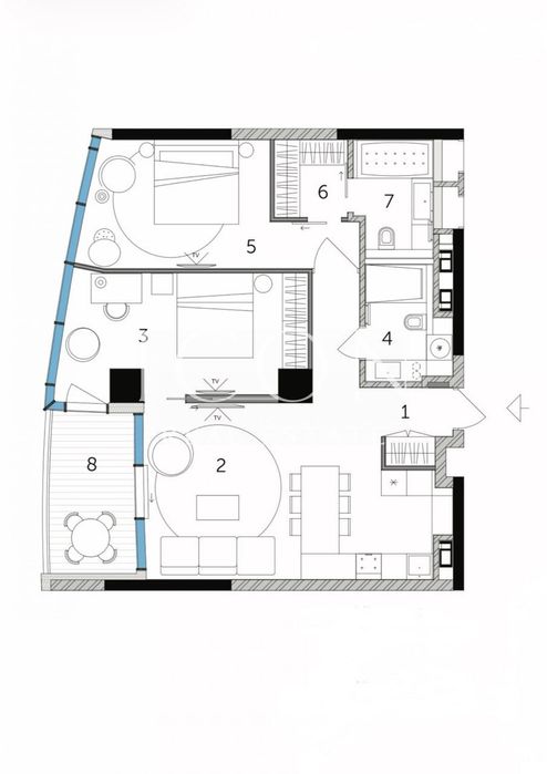 Продаж 2-кімнатної квартири | 83м² | в преміальному Taryan Towers