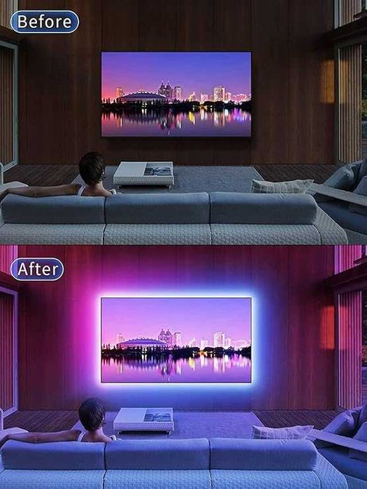 Oświetlenie Led RGB do TV do 80 cali synchronizacja z muzyką  637
