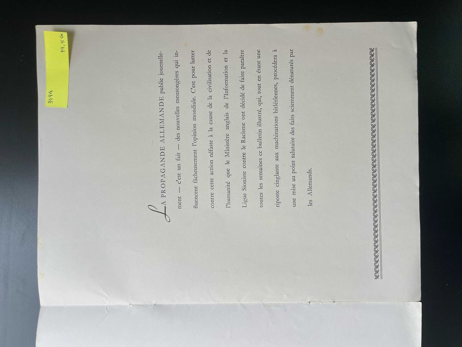 Rien que la Vérité Nº 11 (18 de agosto de 1940)