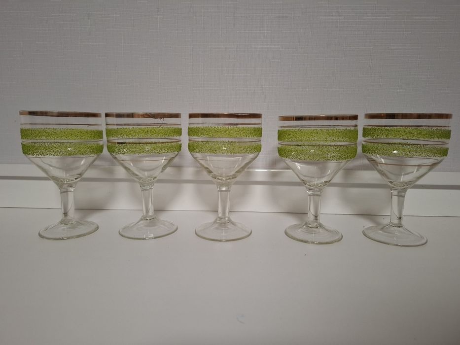 Келихи з позолотою, 5 шт