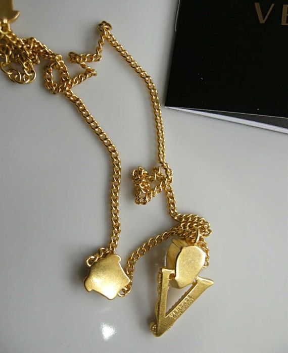 Versace naszyjnik z kryształem