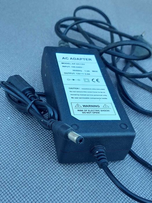 Блок питания 12V 3.0A./К телевизору/монитору/1,2А max./живлення