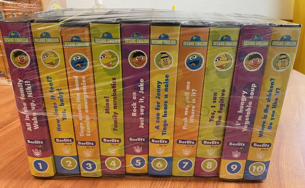 Coleção SESAME ENGLISH (RBA) | VHS | Como Novo