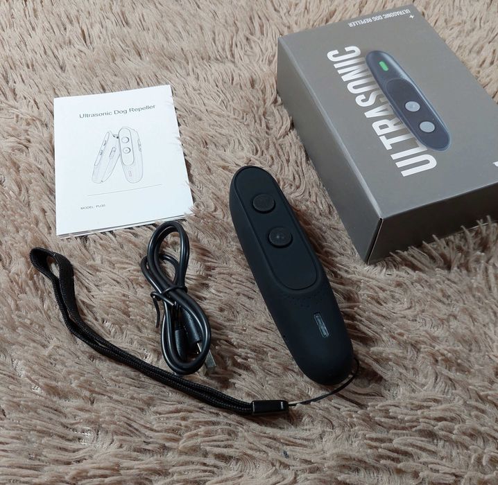 Новый Топовый отпугиватель злых собак Ultrasonic PU-30 Original Black