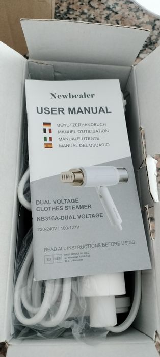 Ferro a vapor viagem(novo)