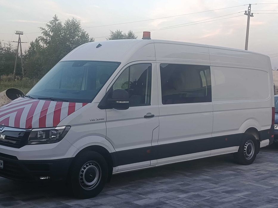 WYNAJEM  MAN TGE  5 osób + przestronna paka, automat, klima